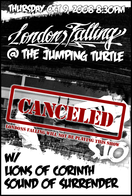 Londons Falling at The Jumping Turtle Oct 9th 8:30pm